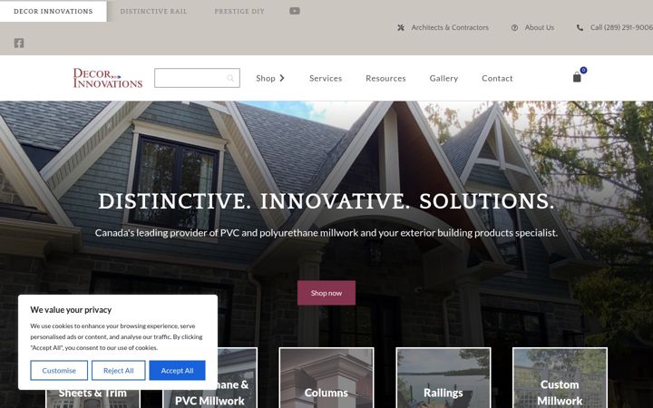 Ekrānuzņēmums no decorinnovations.ca
