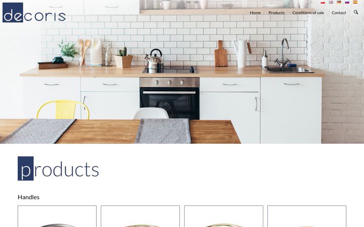 Screenshot of decoris.eu