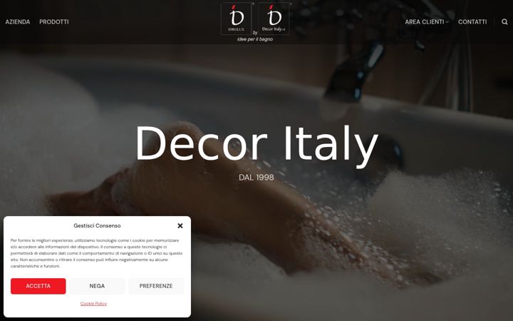 Screenshot of decoritaly.it