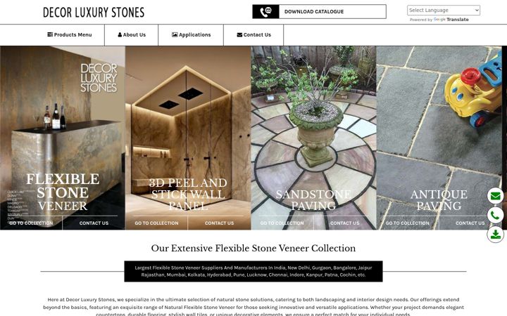 Skærmbillede af decorluxurystones.com