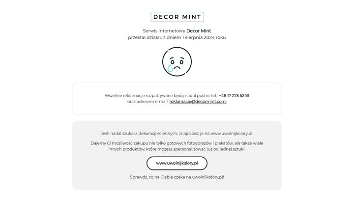Screenshot of decormint.com