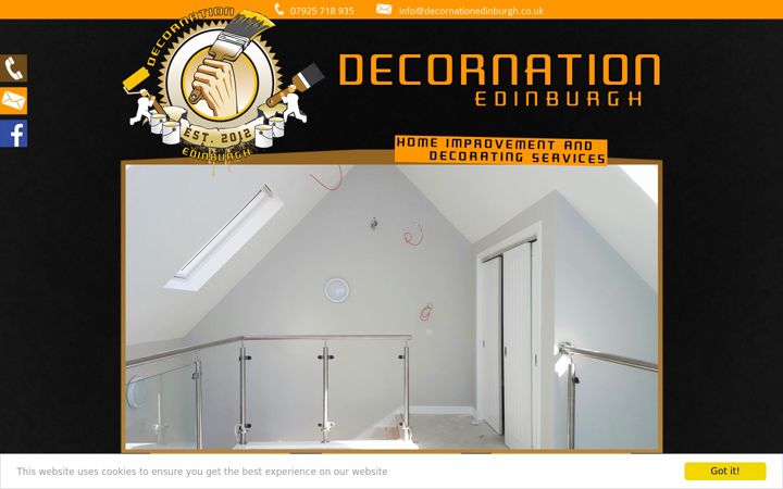 Screenshot of decornationedinburgh.co.uk