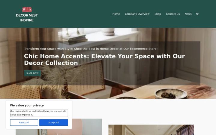 Screenshot of decornestinspire.com
