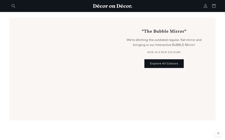 Screenshot of decorondecor.com