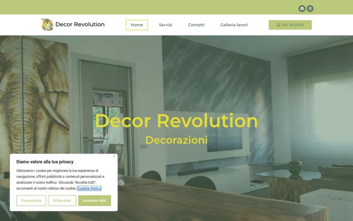 Screenshot of decorrevolution.it