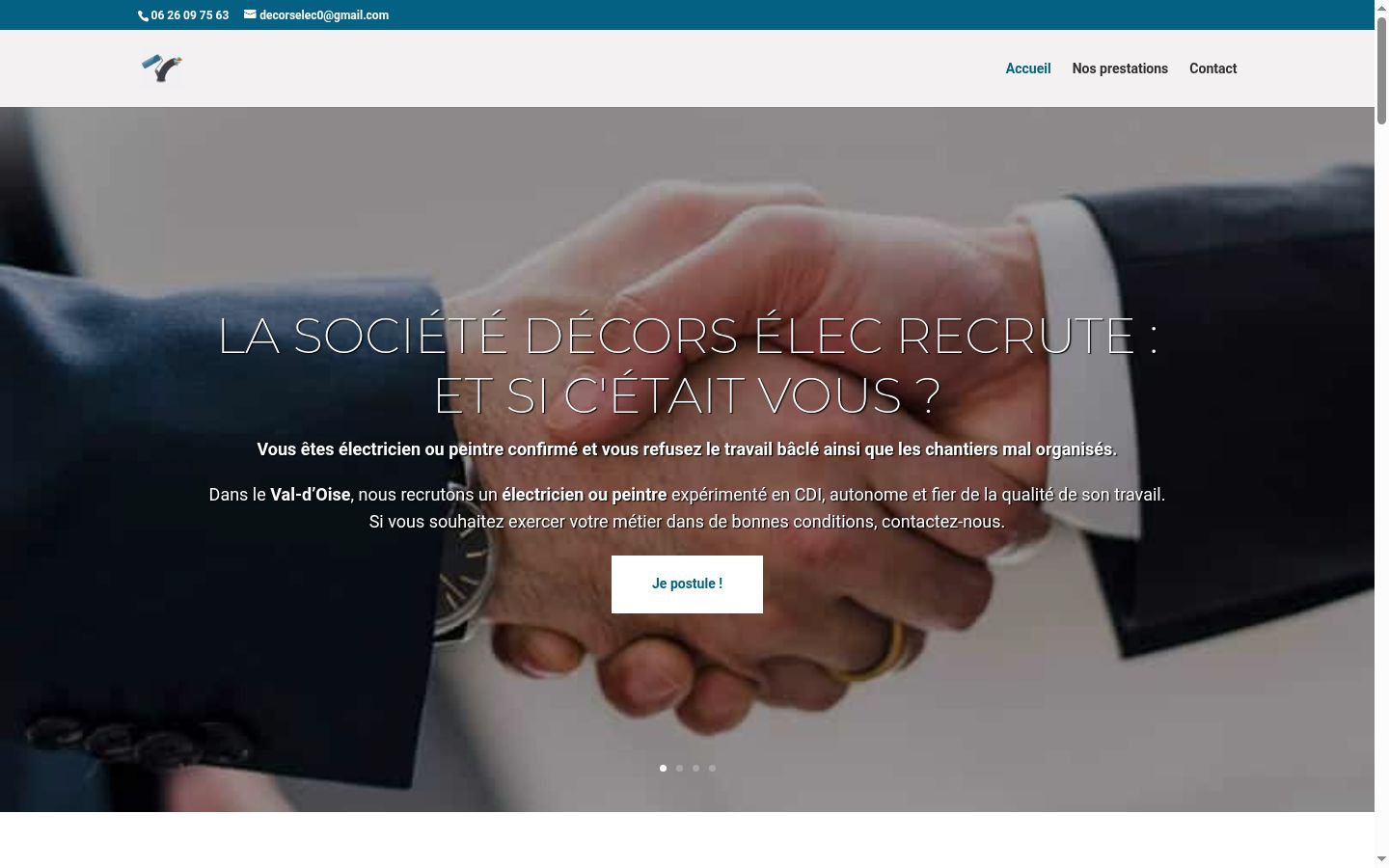 Capture d'écran de la bannière de consentement affichée avant toute interaction