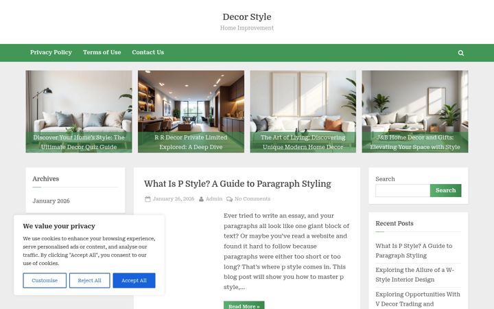 Screenshot of decorstyle.org
