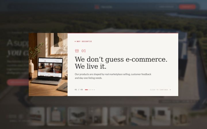 Screenshot of decortie.com