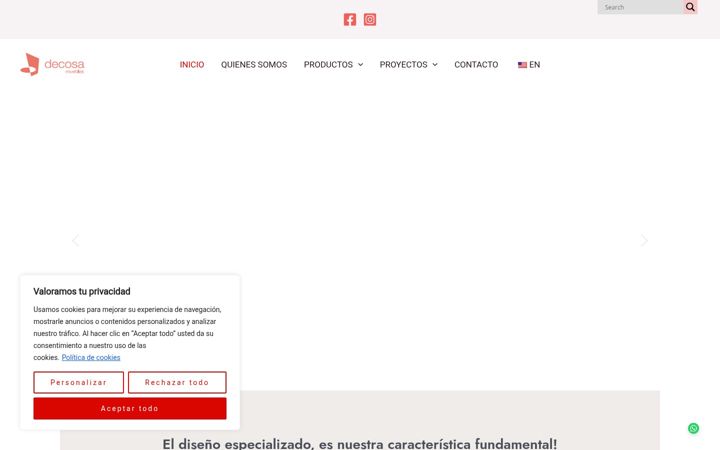 Screenshot of decosamuebles.com