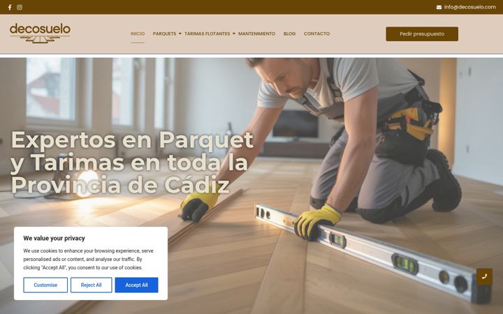 Screenshot of decosuelo.com