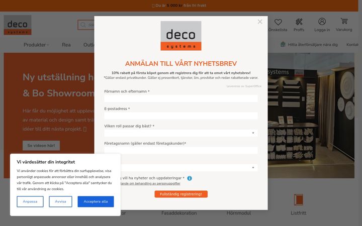 Screenshot of decosystems.se