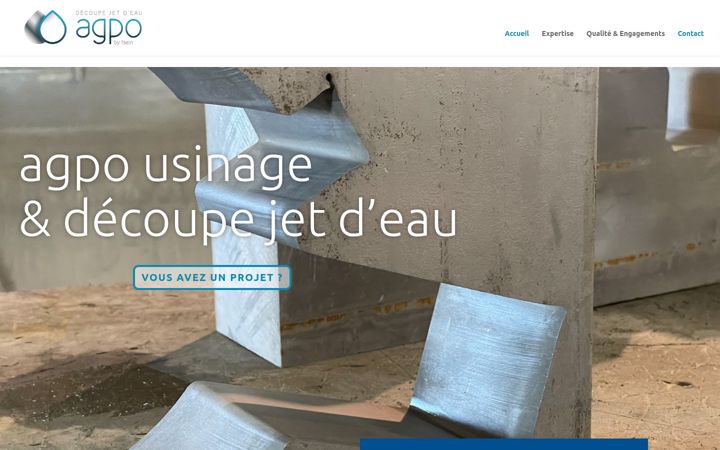 Ekraanipilt saidist decoupe-jet-eau.fr