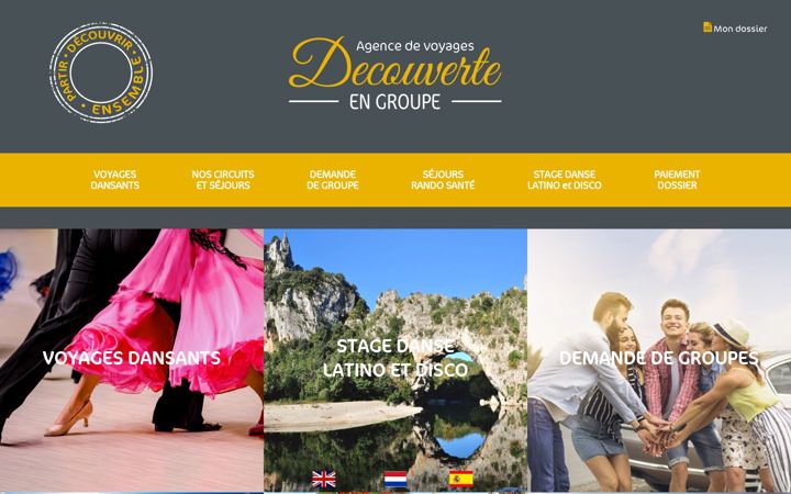 Ekraanipilt saidist decouverteengroupe.fr