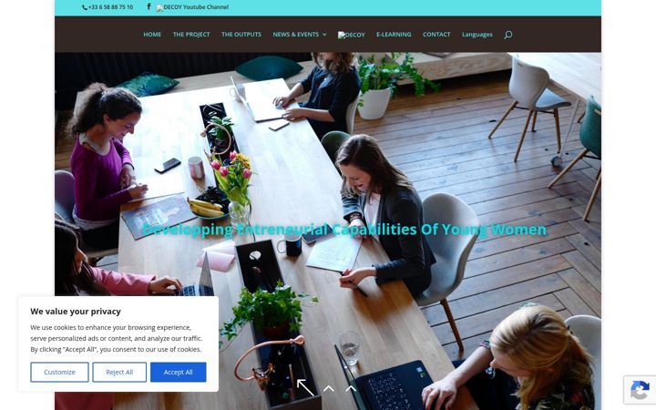 Screenshot of decoy-project.eu