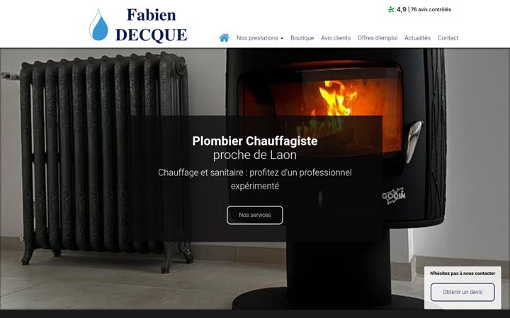 Ekraanipilt saidist decquefabien.fr