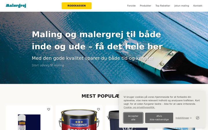 Screenshot of decra-tagekspert.dk