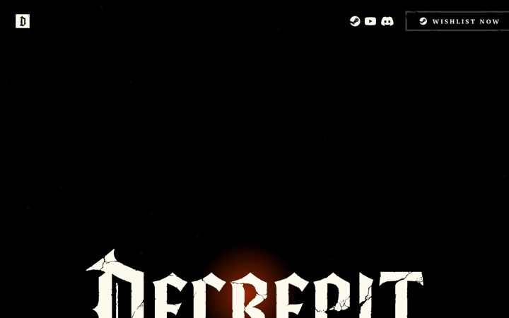 Screenshot of decrepitgame.com