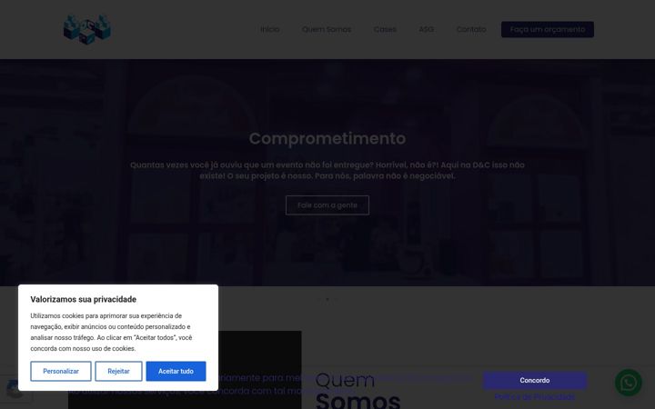 Képernyőkép: decstands.com.br