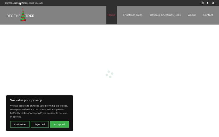 Screenshot van decthetree.co.uk
