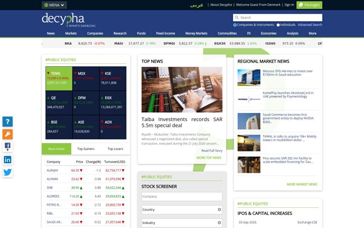 Екранна снимка на decypha.com