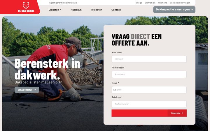 Snimka zaslona za dedakberen.nl