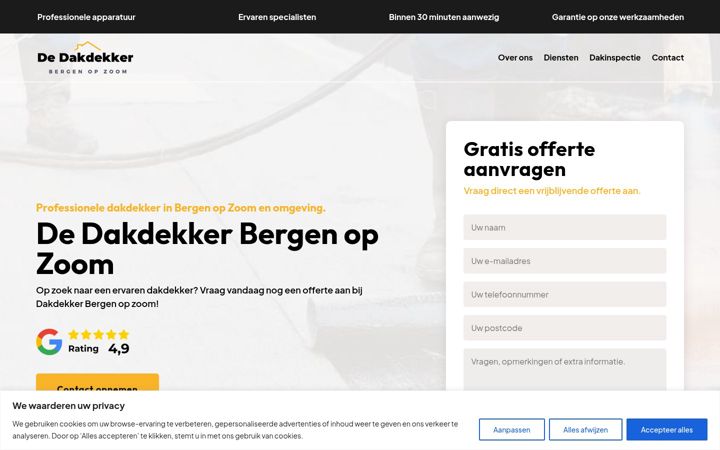 Ekrano kopija dedakdekkerbergenopzoom.nl