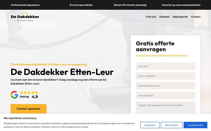 Ekrano kopija dedakdekkerettenleur.nl