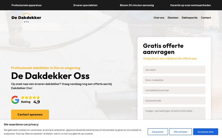 Ekrano kopija dedakdekkeross.nl