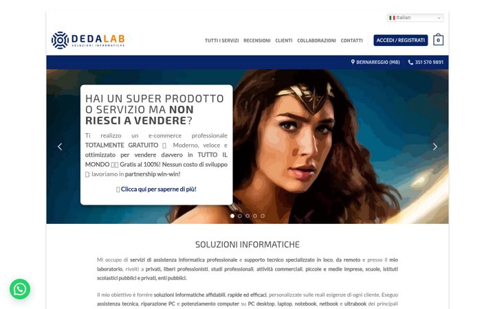 Screenshot of dedalab.net