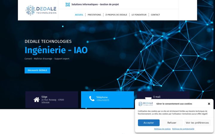 Screenshot of dedale-technologies.com