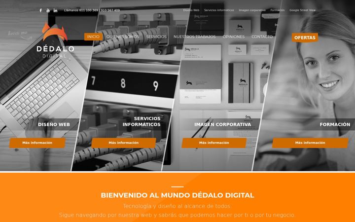 Screenshot of dedalodigital.com