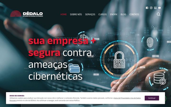 Képernyőkép: dedalosecurity.com.br