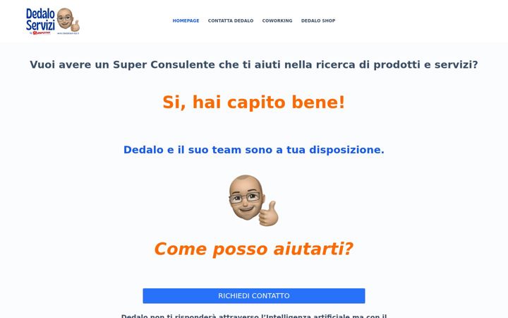 Screenshot of dedaloservizi.it