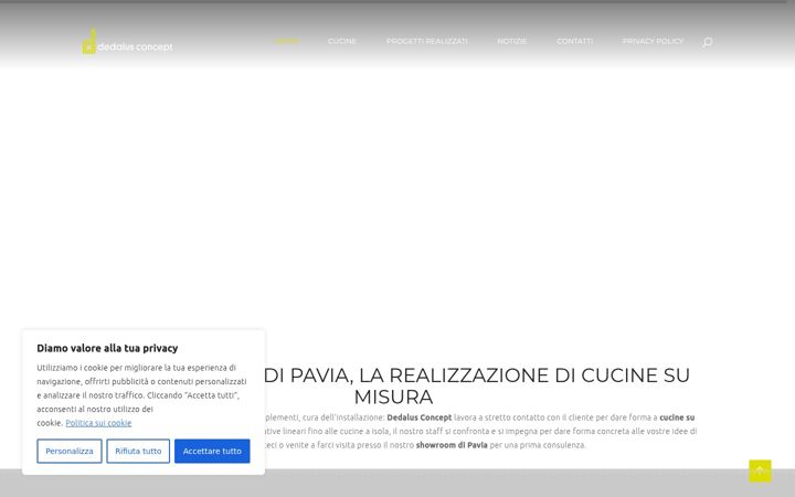 Snímek obrazovky dedaluscucinepavia.it