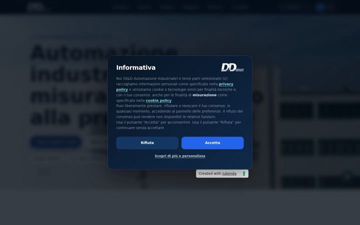 Screenshot of dedautomazione.it