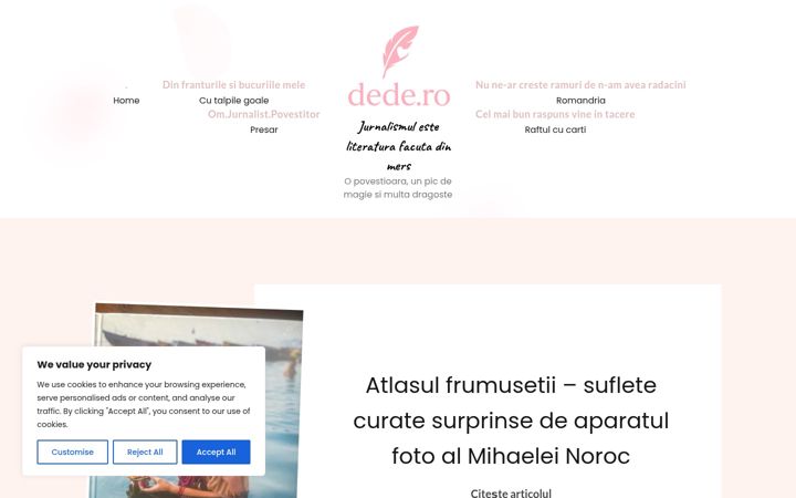 Екранна снимка на dede.ro