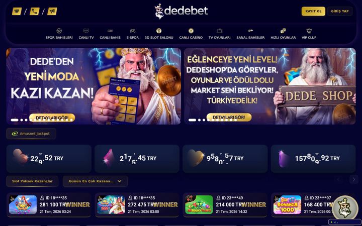 Screenshot του dedebet239.com