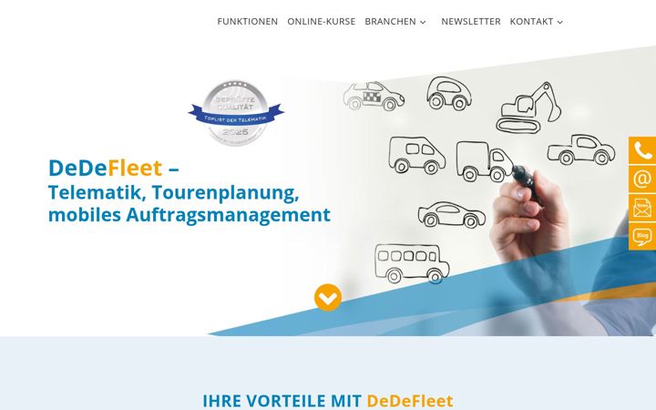 Screenshot of dedefleet.de