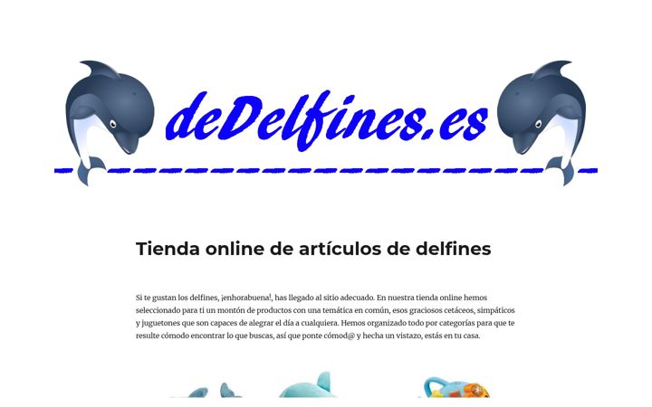 Snimka zaslona za dedelfines.es
