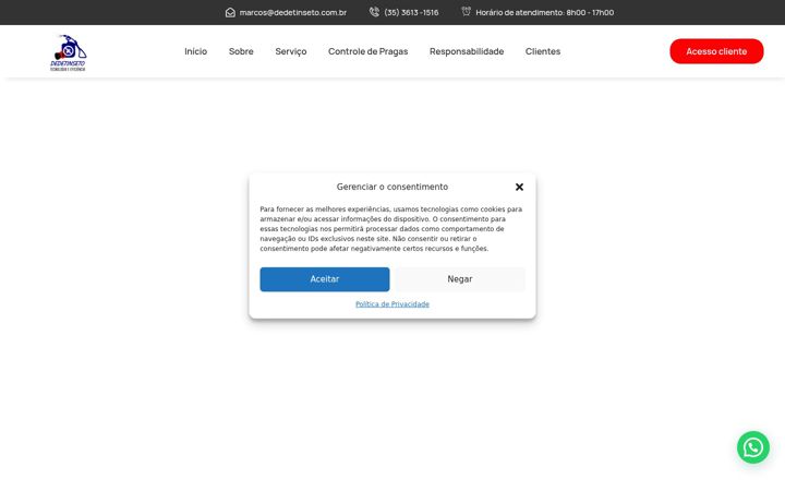 Képernyőkép: dedetinseto.com.br