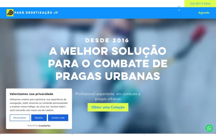 Screenshot of dedetizacaopara.com