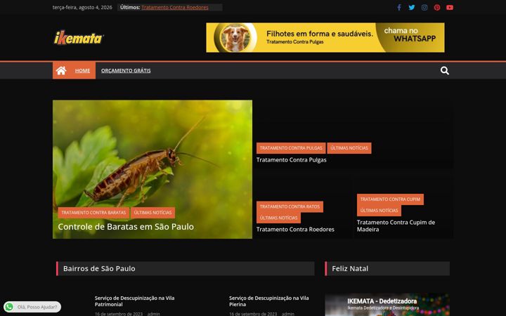 Képernyőkép: dedetizadoraikemata.com.br