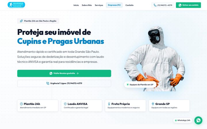 Képernyőkép: dedetizadoramaringa.com.br