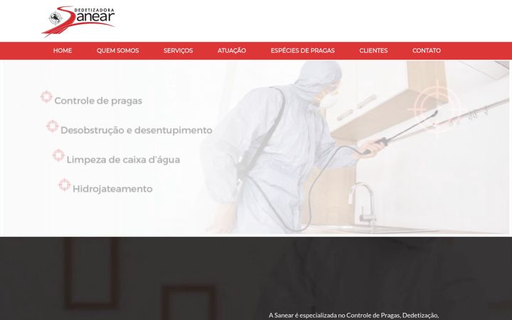 Képernyőkép: dedetizadorasanear.com.br