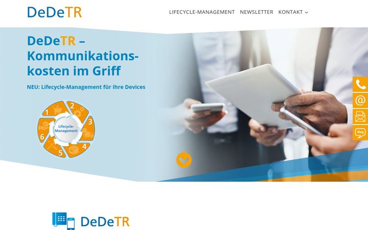 Screenshot of dedetr.de