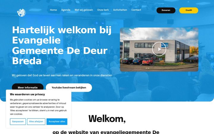 Skärmbild av dedeurbreda.nl