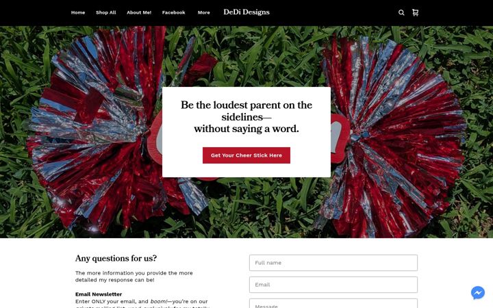 Screenshot of dedidesigns.com