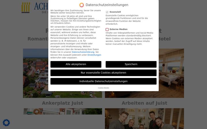 Screenshot of dediekster-juist.de