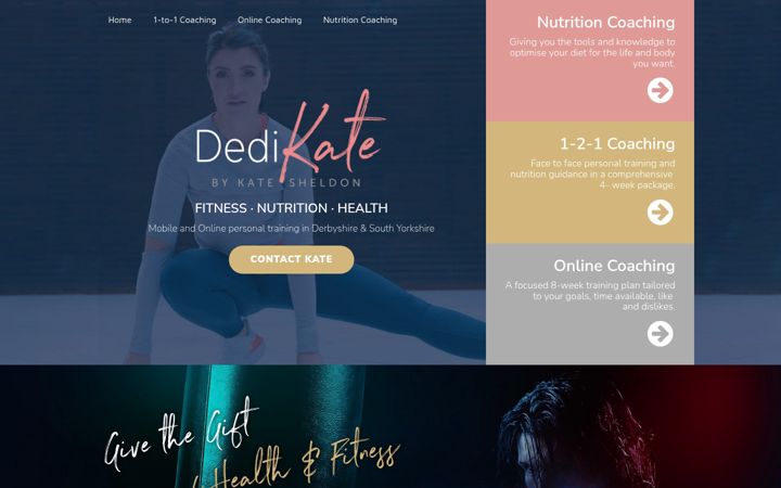 Screenshot of dedikate.co.uk