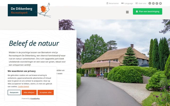 Skærmbillede af dedikkenberg.nl